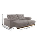 Ver imagem 3 de Sofá Retrátil Marrocos 2,90m 05 Lugares Mola Ensacada Txr