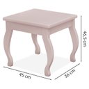 Ver imagem 4 de Banqueta Para Penteadeira Em MDF 022034 Rose LPA