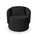 Ver imagem 2 de Poltrona Organica Maitê Sala Recepçao Tecido Buche:preto