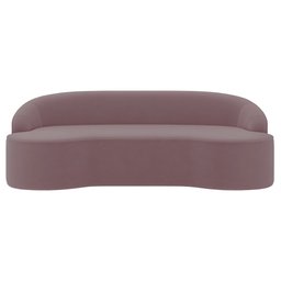 Sofá 5 Lugares para Sala de Estar Living 300cm Theo D06 Veludo Rosa - Mpozenato - 6