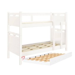 Beliche c/ Cama Auxiliar Jaspe Fênix Treliche MDF Cor:Branco - 1