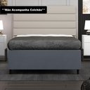 Ver imagem 2 de Base para Cama Box Casal 138x188cm Hit I02 Suede Cinza - Mpozenato