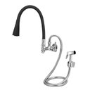 Ver imagem 1 de Torneira Parede Gourmet Cone Preto Multifuncional C/Ducha