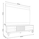 Ver imagem 4 de Rack para Sala Venice com Painel para TV 75 pol Cairo C04 Freijó Off White Matte - Lyam Decor