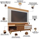 Ver imagem 3 de Rack para Sala Venice com Painel para TV 75 pol Cairo C04 Freijó Off White Matte - Lyam Decor