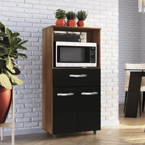 Balcão Multiuso Micro-ondas 2 Portas 1 Gaveta