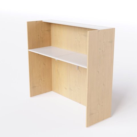 Balcão de Atendimento Loja Caixa para Recepção 120x45