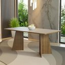 Ver imagem 6 de Mesa de Jantar Retangular com Tampo de Madeira Rustic/Crema 5388 Madesa