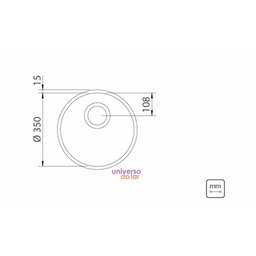 Cuba Tramontina Luna 35 Bl em Aço Inox Polido 35 Cm Aço Inox - 2