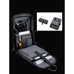 Mochila Notebook Impermeável com Trava de Segurança e Carteira Arctic Hunter B00451 - 3