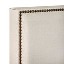 Ver imagem 6 de Cabeceira Cama Box Queen com Tachas 160 Cm Vicenza L02 Linho Champagne - Lyam Decor