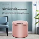Ver imagem 2 de Lixeira Automática Rose Gold 12 Litros Sensor Inteligente Cozinha Banheiro Inox Cesto de Lixo