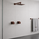 Ver imagem 3 de Kit Ducha Quadrada 20x20 Slim + 2 Acabamentos para Registro Base Deca Quadrado de 1/2 ou 3/4 Corten