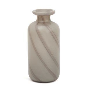 Vaso Decorativo em Vidro Cor Cinza Mesclado Tam P