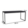 Mesa Industrial para Computador Diretor Pés de Ferro 90cm Preto - 3
