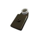 Ver imagem 1 de Roldana 1126 tipo carrinho modelo mini para vidro temperado blindex - Bronze