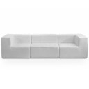 Ver imagem 3 de Sofá 3 Lugares para Sala Living Modular 264cm Lancaster F04 Bouclê Branco - Lyam Decor