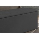 Ver imagem 3 de Calçadeira Baú 160 cm Paris - JS Móveis - Suede Amassado Cinza