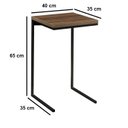 Ver imagem 7 de Mesa de Apoio Notebook Lateral Sofá Sala Ferro e Madeira