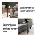 Ver imagem 4 de Mesa de Apoio Notebook Lateral Sofá Sala Ferro e Madeira