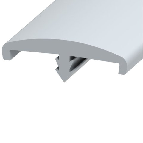 Perfil T 2 Abas 19,5mm Rolo com 100 Metros Branco Popmov 1689