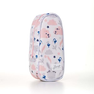 Porta Mamadeira Térmico Bunny Rosa Just Baby Frasqueira Térmica