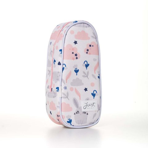 Porta Mamadeira Térmico Bunny Rosa Just Baby Frasqueira Térmica