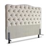 Cabeceira King 193 - Bello Box - Dunas Suede Bege - 1
