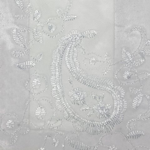 Cortina Voil Bordado com Forro 100% Blackout 4,00 M X 2,50 M Vitti Ambientes Branco