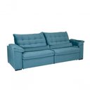 Ver imagem 4 de Sofá Oriental 230 Cm Veludo Azul Turquesa