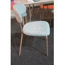 Ver imagem 3 de Jogo Mesa de Jantar com 4 Cadeiras Azul Tecido Boucle