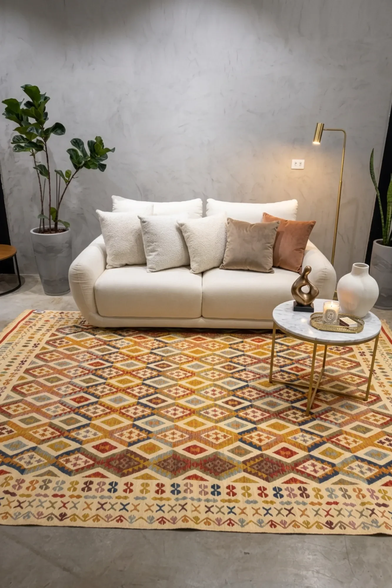 Tapete Nomad 2,00x3,00m - Modelo 1001 - Estilo Kilim