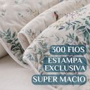 Ver imagem 5 de Cama Posta King Size Azaleia Colcha Luxo 300 Fios Estampada:verde