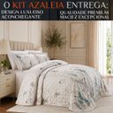 Ver imagem 2 de Cama Posta King Size Azaleia Colcha Luxo 300 Fios Estampada:verde