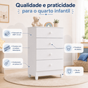 Ver imagem 3 de Cômoda Infantil Mobigu 4g - Branco