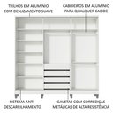 Ver imagem 5 de Guarda-Roupa Infantil Madesa Logan 100% MDF 3 Portas de Correr com Pés Branco/Rustic Cor:Branco/Rust