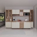 Ver imagem 1 de Cozinha Modulada Completa Fidelitá Paris 6 Peças 295cm 15 Portas 3 Gavetas com Tampo