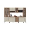 Cozinha Modulada Completa Fidelitá Paris 6 Peças 295cm 15 Portas 3 Gavetas com Tampo - 3