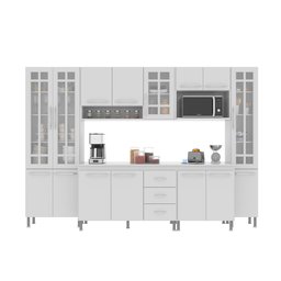 Cozinha Completa Fidelitá Viena 6 Peças 295cm 15 Portas 3 Gavetas com Tampo - 3