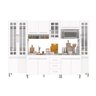Armário de Cozinha Modulada Completa Fidelitá Viena 6 Peças 295cm 15 Portas 3 Gavetas com Tampo - 2