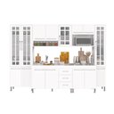 Ver imagem 2 de Armário de Cozinha Modulada Completa Fidelitá Viena 6 Peças 295cm 15 Portas 3 Gavetas com Tampo