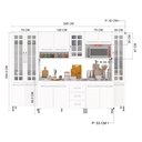 Ver imagem 3 de Armário de Cozinha Modulada Completa Fidelitá Viena 6 Peças 295cm 15 Portas 3 Gavetas com Tampo