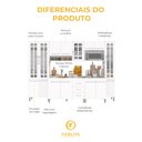 Ver imagem 7 de Armário de Cozinha Modulada Completa Fidelitá Viena 6 Peças 295cm 15 Portas 3 Gavetas com Tampo