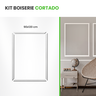 Roda Meio Boiserie Autocolante Kit Cortado 90x120cm Parede - 1