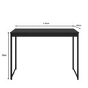 Ver imagem 3 de Escrivaninha Mesa para Escritório Home Office Modelo Mesa Shoop Pé Maga Preto