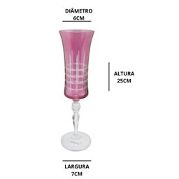 Kit Taça Agua Champanhe Grace Lapidada em Cristal Bohemia - 3