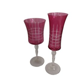 Kit Taça Agua Champanhe Grace Lapidada em Cristal Bohemia - 1