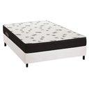 Ver imagem 1 de Cama Box Casal: Colchão Espuma D45 Ortobom Light Ortopilow + Base CRC Courano White(138x188)