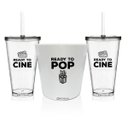 Ver imagem 1 de Kit Balde Pipoca Copos Cinema Filme 