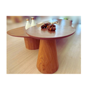 Ver imagem 3 de Kit Mesa de Centro Trendy Organica Duo 170x70cm Mais Lateral Organica 51cm em Freijo